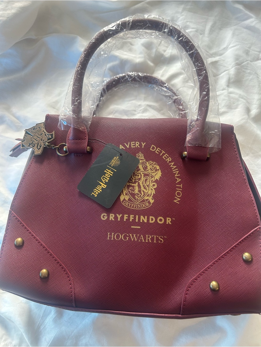 Gryffindor Satchel in Burgundy with Gold Accents.  Harry Potter.  Hogwarts NWT